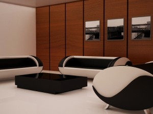 yin yang sofa 3D 模型