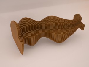 femine bench 3D Модель