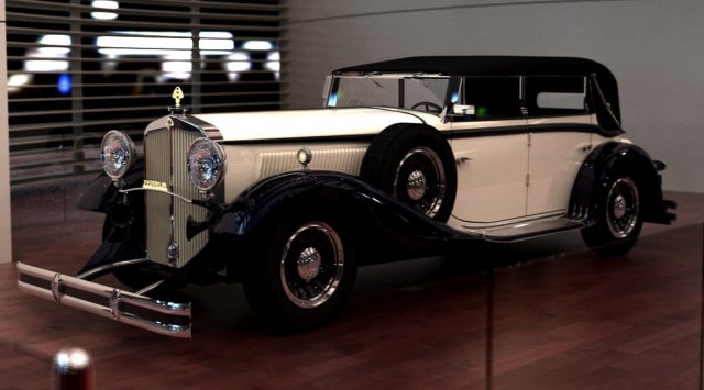 maybach ds8 zeppelin 1938 3D Модель .c4d .max .obj .3ds .fbx .stl .blend 