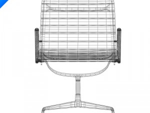 aluminium chair 3D 模型