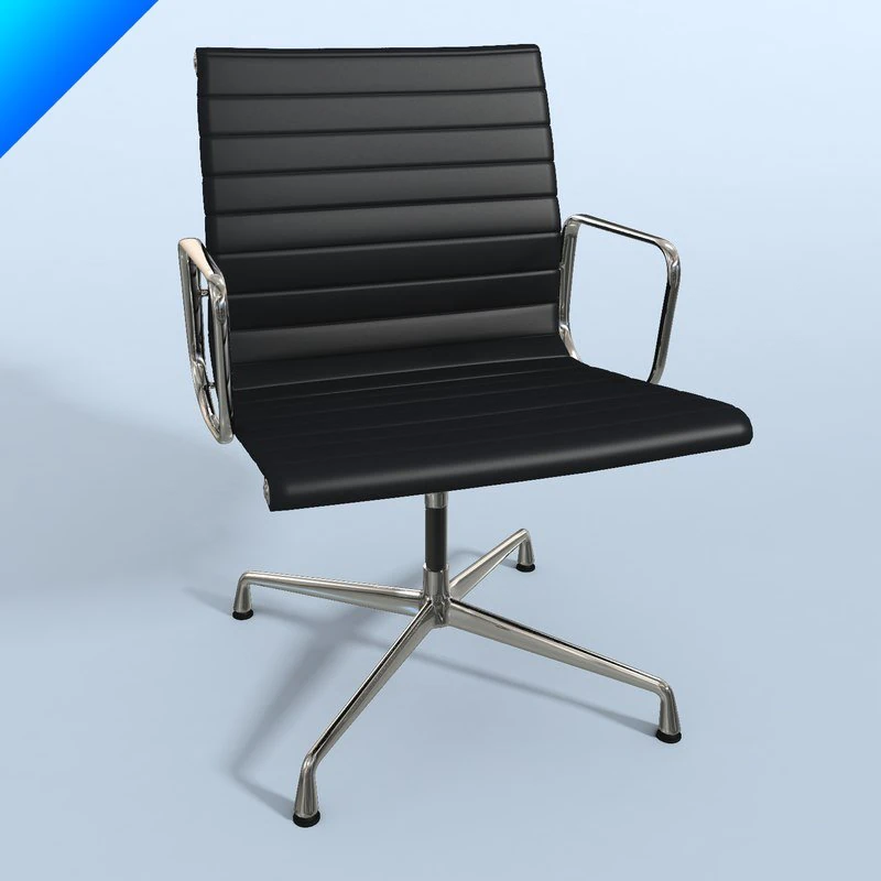 aluminium chair 3D Model .c4d .max .obj .3ds .fbx .stl .blend 