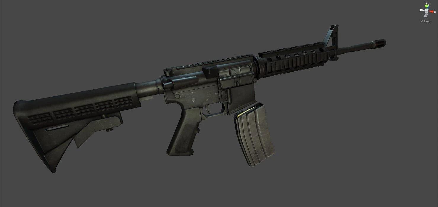 m4a1 3D Model .c4d .max .obj .3ds .fbx .stl .blend 