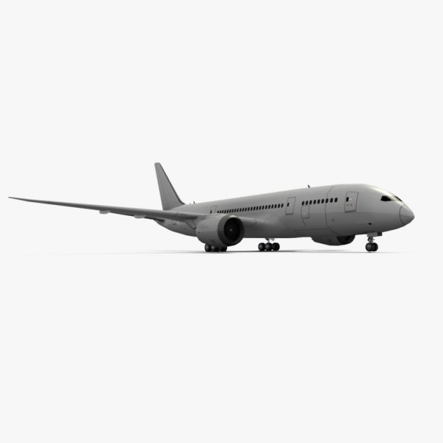 boeing 787 8 3D-Modell .c4d .max .obj .3ds .fbx .stl .blend 