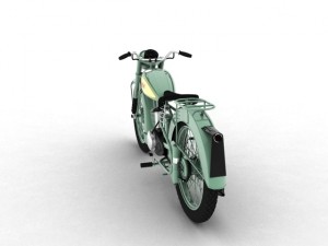 bsa bantam d1 1948 Model 3D