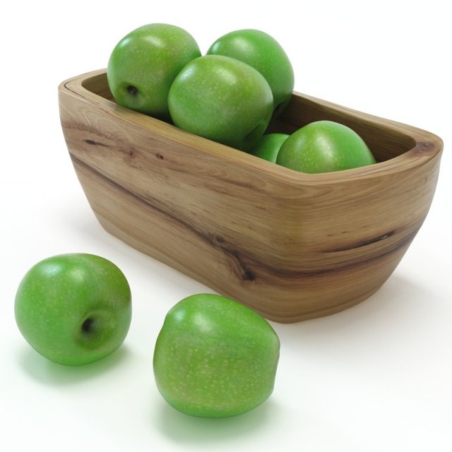 apple 3D 模型 .c4d .max .obj .3ds .fbx .stl .blend 