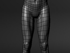 realistic adult male body model with normal map 3D Модель