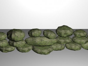 rock wall Modello 3D