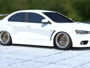 mitsubishi lancer evoluci&oacute;n x Modelo 3D