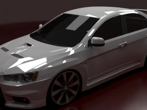 mitsubishi lancer evolution x 3D Model
