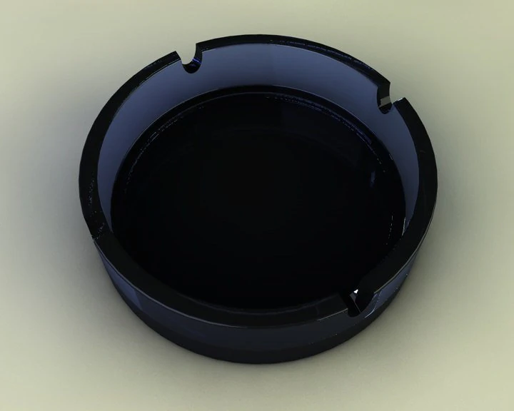 ashtray 3D Model .c4d .max .obj .3ds .fbx .stl .blend 