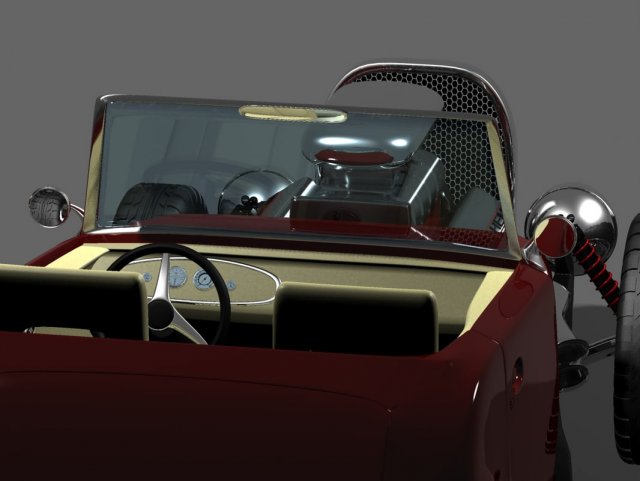 hotrod hemi 3D 模型 .c4d .max .obj .3ds .fbx .stl .blend 