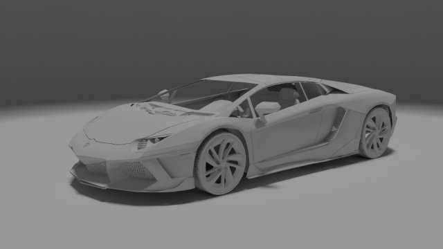 lamborghini aventador 3D Model .c4d .max .obj .3ds .fbx .stl .blend 