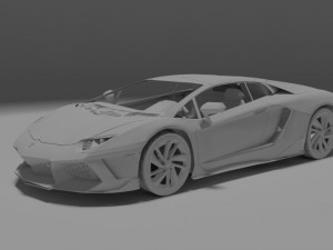 lamborghini aventador 3D 모델