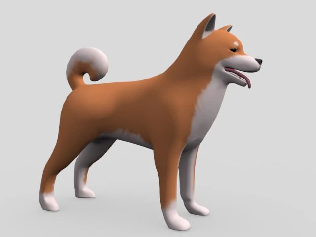 dog 3D Model .c4d .max .obj .3ds .fbx .stl .blend