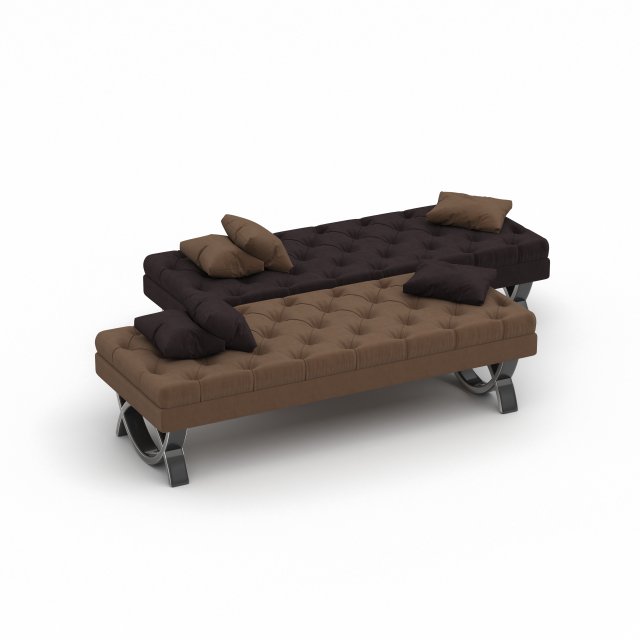 banquette Model 3D .c4d .max .obj .3ds .fbx .stl .blend 