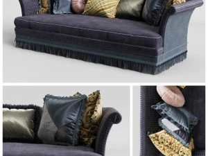 3人掛けソファ 3Dモデル