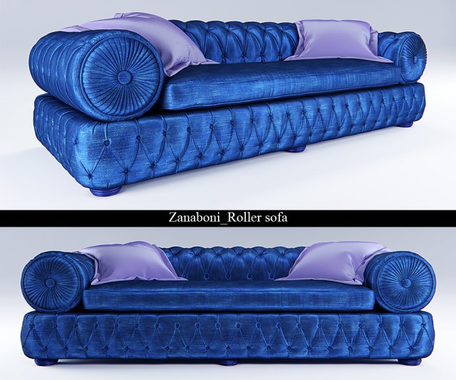 zanaboni roller sofa Modèle 3D .c4d .max .obj .3ds .fbx .stl .blend 