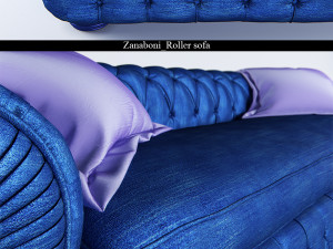 zanaboni roller sofa Modèle 3D