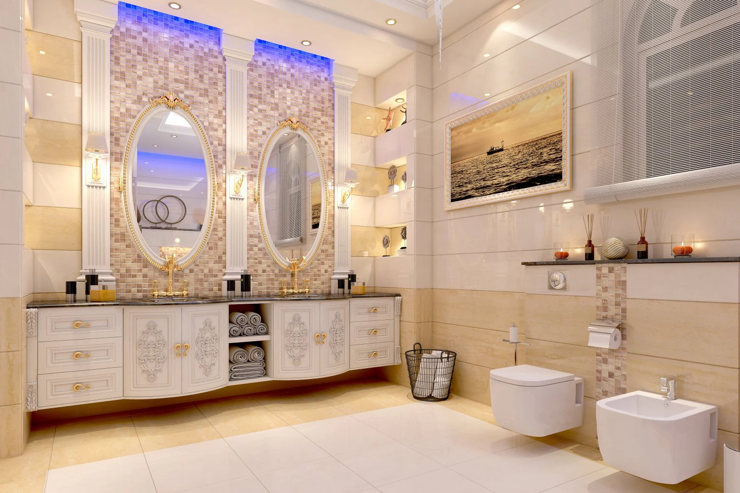 bathroom interior 01 3D Model .c4d .max .obj .3ds .fbx .stl .blend 
