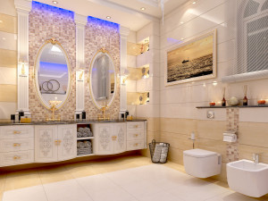 bathroom interior 01 3D 모델