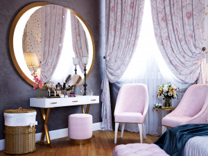 moderngirlsbedroom 3D 모델