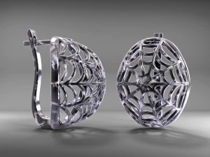 earrings cobwebs 3D Model