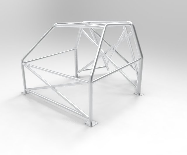roll cage peugeot 205 3D Model .c4d .max .obj .3ds .fbx .stl .blend