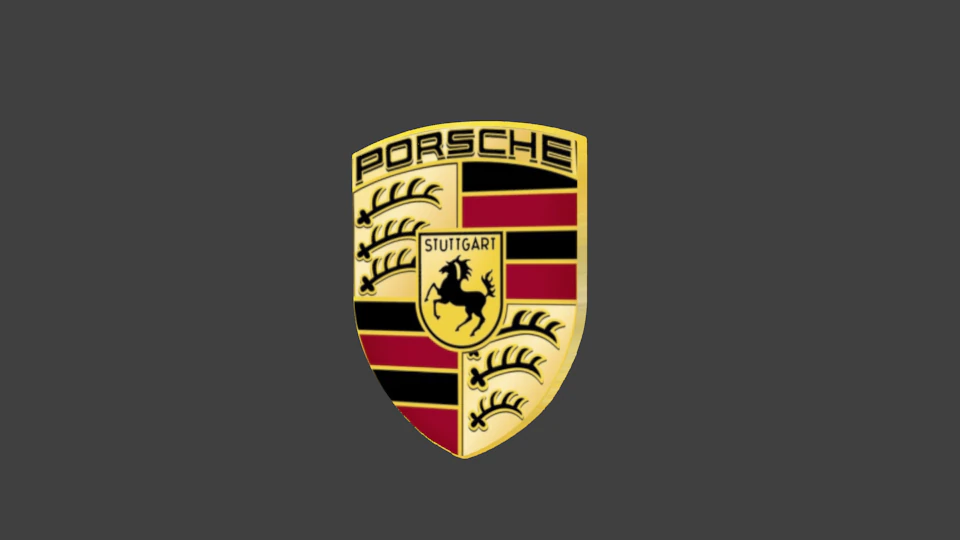 porsche emblem 3D Model .c4d .max .obj .3ds .fbx .stl .blend 