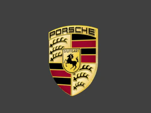 emblema porsche Modelo 3D