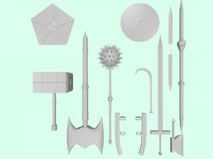 हथियार 3D मॉडल