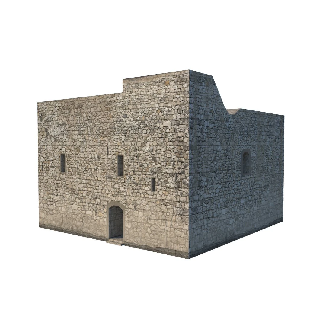 prigione del castello low poly Modello 3D .c4d .max .obj .3ds .fbx .stl .blend 