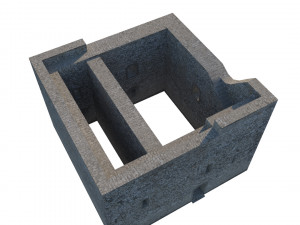 castle prison low poly 3Dモデル