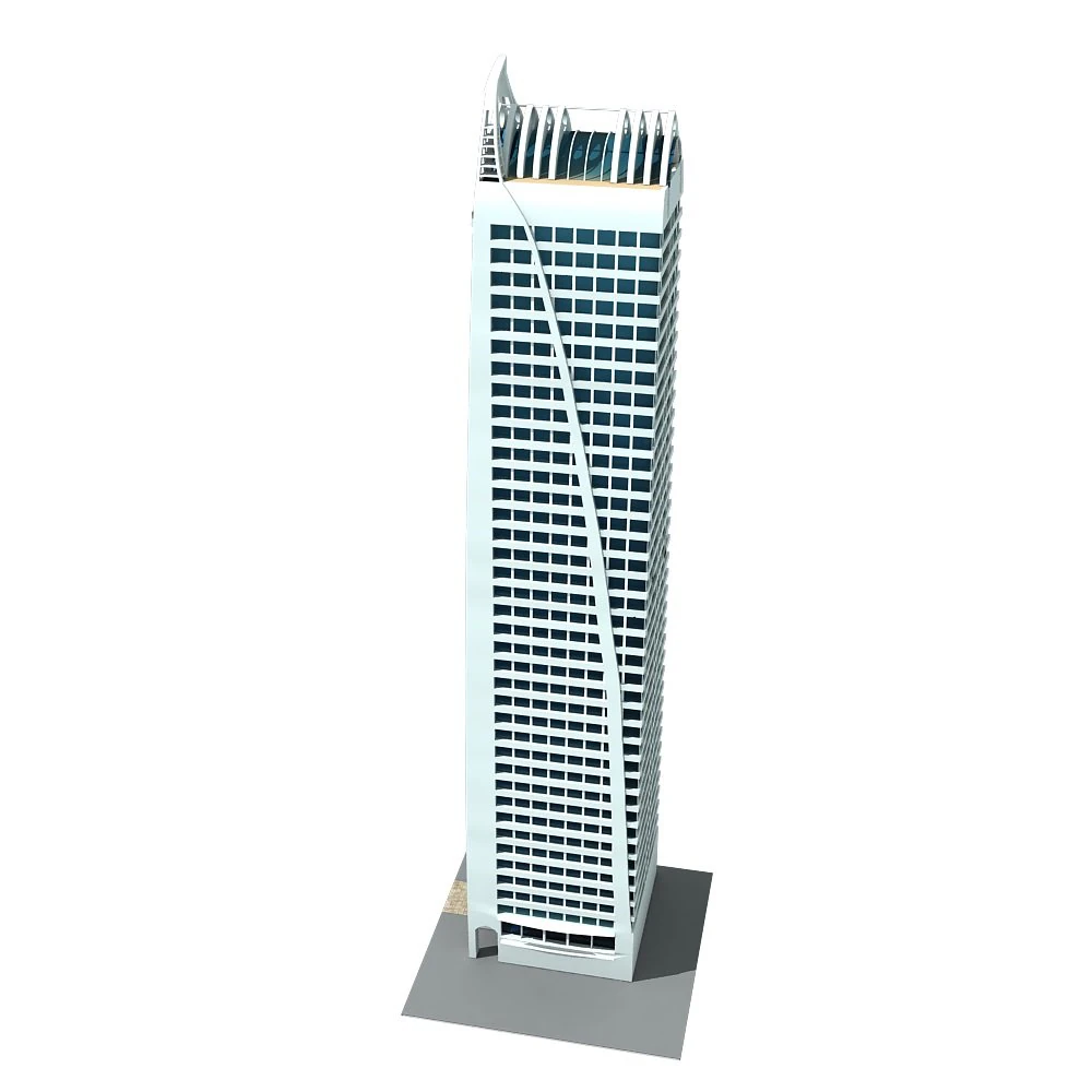 dubai tower 3D Model .c4d .max .obj .3ds .fbx .stl .blend 