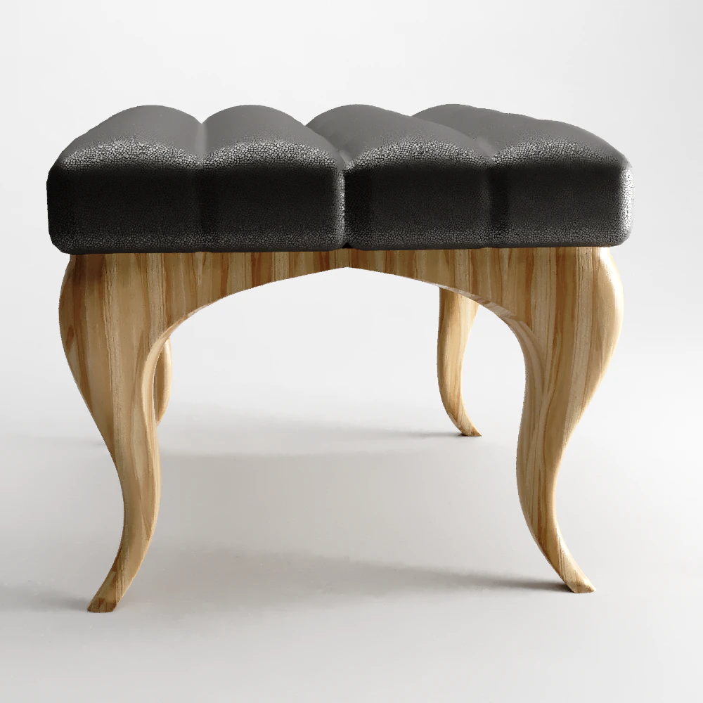 pouf footstool 3D Model .c4d .max .obj .3ds .fbx .stl .blend 