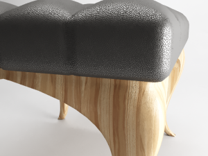 pouf footstool 3D Model