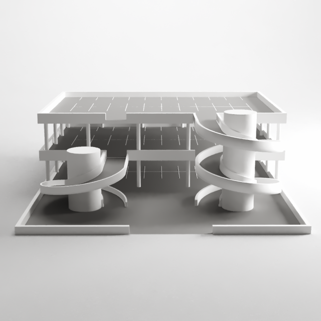 multistorey car park Modelo 3D .c4d .max .obj .3ds .fbx .stl .blend 