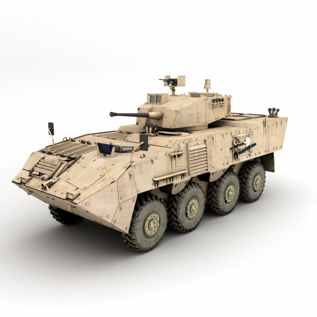 armoured personnel carrier 3D Model .c4d .max .obj .3ds .fbx .stl .blend 