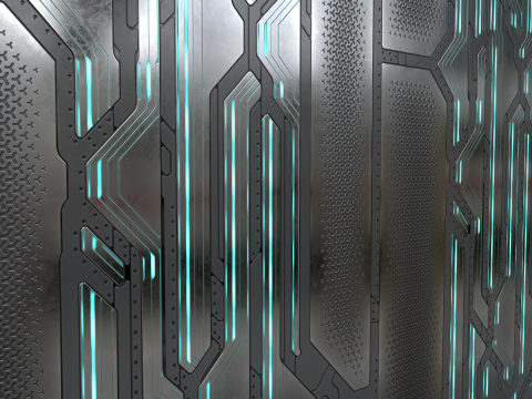 Scifi panel 71 PBR Texture CG Текстури