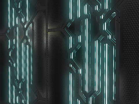 Scifi panel 71 PBR Texture CG Текстури