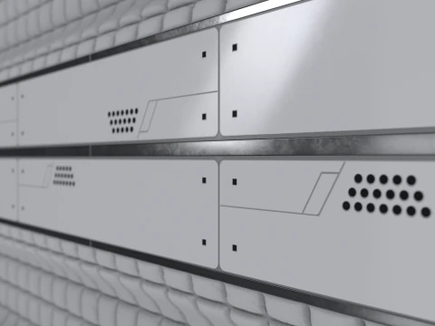 Sci-fi panel 73 PBR Texture CG Textures