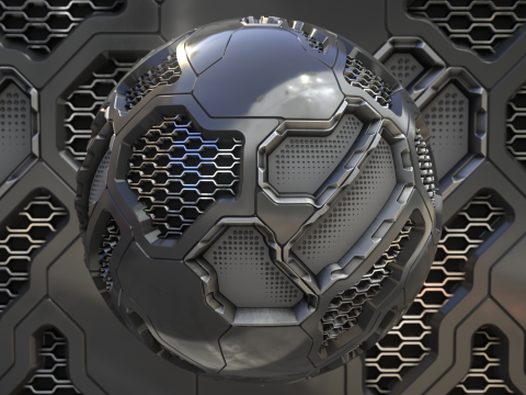 Sci-fi panel 75 PBR Texture CG 텍스쳐