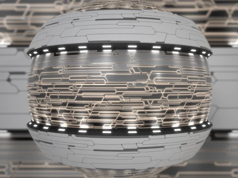 Sci-fi panel 76 PBR Texture CG Textures