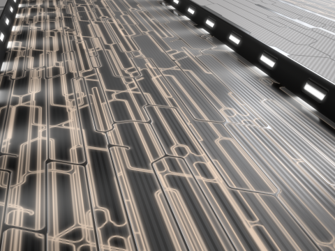 Sci-fi panel 76 PBR Texture Tekstur CG