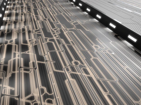 Sci-fi panel 76 PBR Texture CG Textures