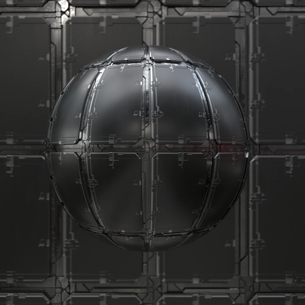 Sci-fi panel 32 PBR Texture CG Textures .c4d .max .obj .3ds .fbx .stl .blend