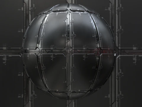 Sci-fi panel 32 PBR Texture CG Textures