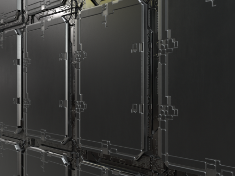 Sci-fi panel 32 PBR Texture CG Textures