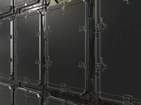 Sci-fi panel 32 PBR Texture CG Textures