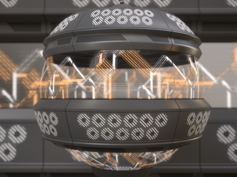 Sci-fi panel 77 PBR Texture CG 텍스쳐