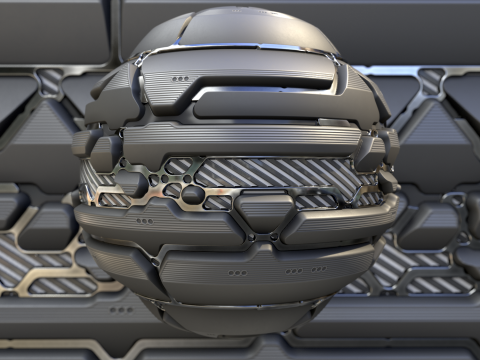 Sci-fi panel 70 PBR Texture CG 텍스쳐